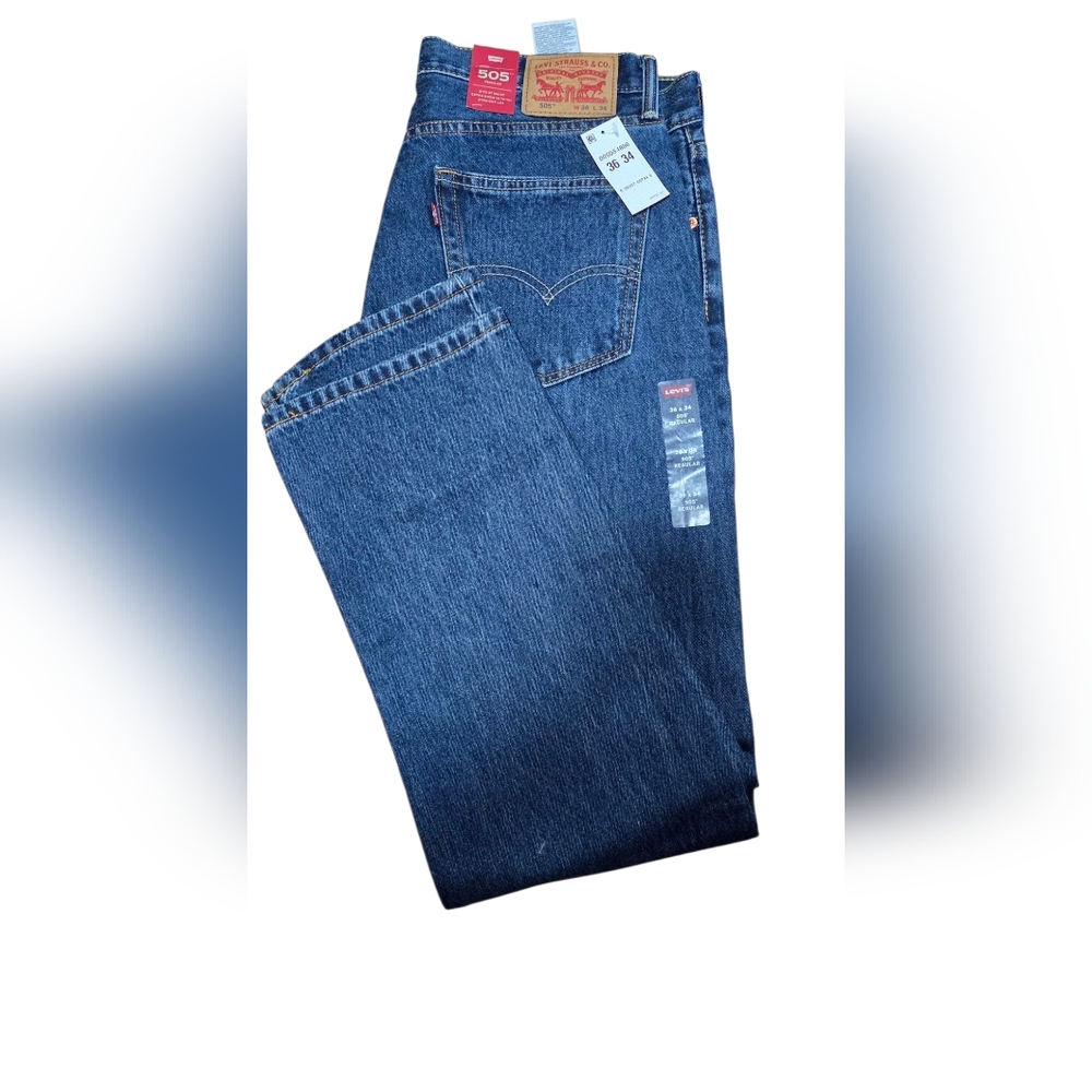 Levi's Men's Relaxed Fit Dark Blue Jeans